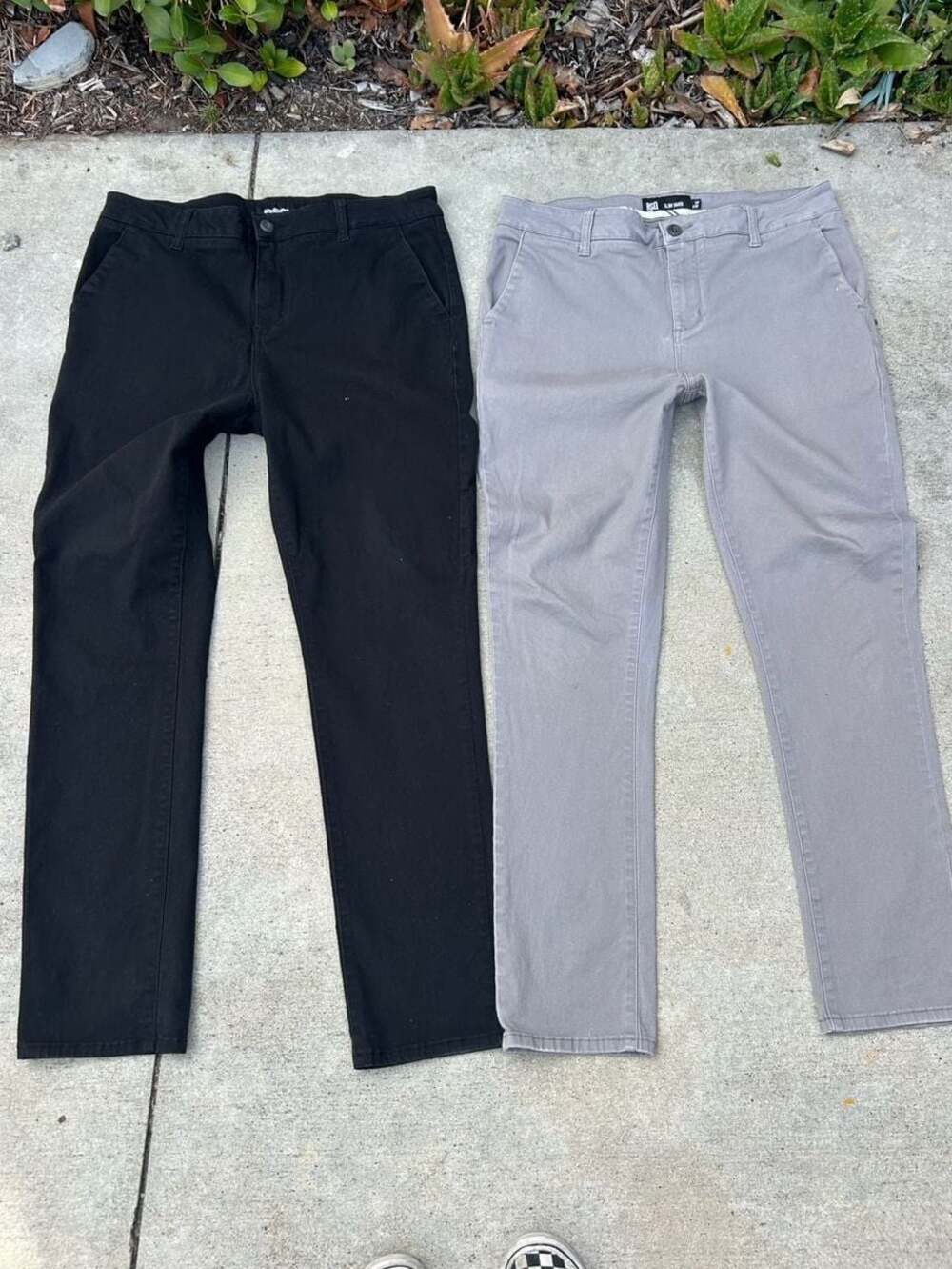 RSQ Slim Taper Jeans Lot of 2 Gray and Black Men's Size 34x32 and 36x32